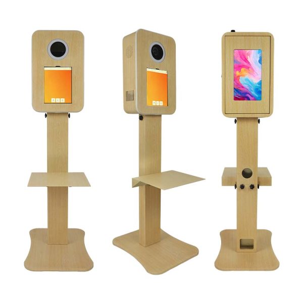 DS129 Wood Style Photobooth with Dual Screen Design - Image 2