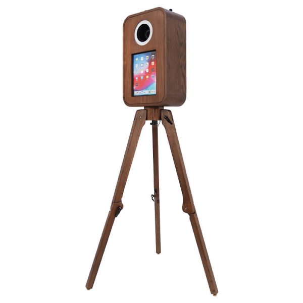 129W Vintage Red Oak Wooden Photo Booth Shell for iPad Use - Image 2